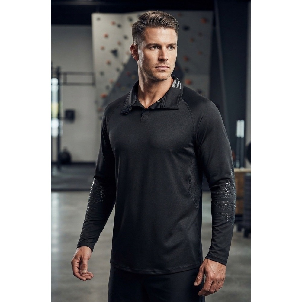 Bauer Kevlar Mock Neck Compression Hockey Base Layer Top Black Men's L 1059577